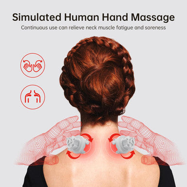 Neck Massager, Rechargeable Shiatsu Neck Shoulder Massager For Neck Arm Muscle Pain Relief, Cervical Massager Pillow For Women
