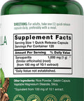 Carlyle Sarsaparilla Root Capsules 1000mg | 120 Count | Non-GMO, Gluten Free Supplement