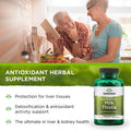 Swanson Milk Thistle-Herbal Liver Support Supplement-Natural Formula Helping to Maintain Overall Health & Wellbeing-(100 Capsules 500mg Each)