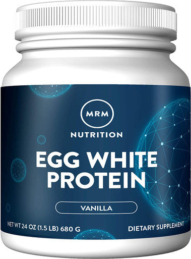 MRM Nutrition Egg White Protein | Vanilla Flavored | 23g Fat- Protein | with Digestive enzymes | Highest Biological Value | Clinically Tested | 20 Servings