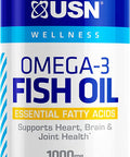 USN Supplements Vibrance Series Omega-3 Fish Oil 1000mg (180 EPA / 120 DHA), 90 Count