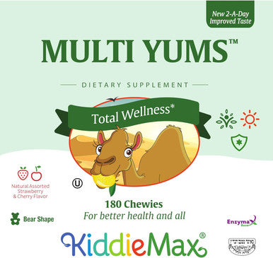 Maxi Health Chewable Multi YUMS - Multivitamins & Minerals - Assorted Flavors - 90 Chewies - Kosher