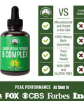 B Complex Liquid Drops Vegan Supplement 30 ml