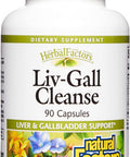 HerbalFactors by Natural Factors LivGall Cleanse Supports Liver and Gallbladder Health 90 capsules