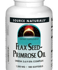 Source s Flax Seed-Primrose Oil, Omega 3,6,9 EFA Complex, 1300mg - 180 Softgels