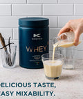 Kinetica Kinetica Protein Powder Vanilla 300G 23G Protein Per Serving 10 Servings Whey Protein From EU Grass-Fed Cows Excellent Mixability And Taste
