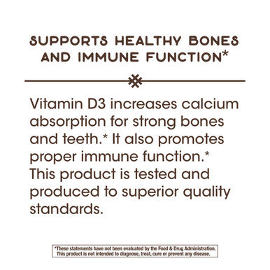 Nature'S Way Vitamin D3 Extra Strength; 2000 Iu Per Serving; 240 Softgels