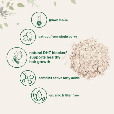Micro Ingredients Sustainably US Grown Organic Saw Palmetto Powder 4 Ounce with Active Fatty Acid Pure Saw Palmetto Prostate & Hair Growth Supplement Healthy Urination Frequency & Hair Loss Blocker Supplement