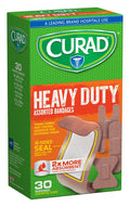 Curad Extra-Long Heavy-Duty Bandages Assorted Sizes 30 Count