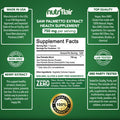NutriFlair Saw Palmetto Extract 750mg, 120 Capsules - Prostate Supplement & Berry Health Support - Helps Block DHT to Prevent Hair Loss and Helps Reduce Frequent Urination, for Women and Men
