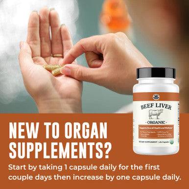 Left Coast Performance USDA Organic Beef Liver Capsules Grass Fed & Pasture Raised in Australia Nutrient Dense Superfood for Energy & Wellness No Fillers Freeze-Dried Liver Supplement 180 Capsules
