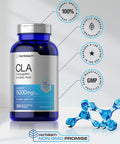 CLA Supplement | 300 Softgel Pills | Maximum Potency | Conjugated Lineolic Acid from Safflower Oil | Non-GMO, Gluten Free | by Horbaach | Packaging May Vary