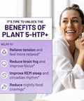 Nootrix Organic Plant 5Htp+ Cofactor Vitamin B6, Lions Mane, Apigenin, L Theanine Supplement W Ashwagandha - Brain Supplement - Supports Mood, Cognition, Better Sleep - 5 Htp - 120 Vegetable Capsules