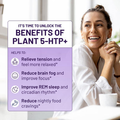 Nootrix Organic Plant 5Htp+ Cofactor Vitamin B6, Lions Mane, Apigenin, L Theanine Supplement W Ashwagandha - Brain Supplement - Supports Mood, Cognition, Better Sleep - 5 Htp - 120 Vegetable Capsules