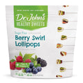 Dr. JohnÃƒÂ¢Ã¢â€šÂ¬Ã¢â€žÂ¢s Sugar Free Berry Swirl Lollipops ÃƒÂ¢Ã¢â€šÂ¬Ã¢â‚¬Å“ Keto Friendly, Vegan, Gluten Free ÃƒÂ¢Ã¢â€šÂ¬Ã¢â‚¬Å“ Xylitol & Erythritol, +Fiber & Vitamin C, Individually Wrapped ÃƒÂ¢Ã¢â€šÂ¬Ã¢â‚¬Å“ 60 Count (1 lb)
