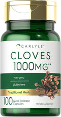 Carlyle Cloves Supplement | 1000mg | 100 Capsules | Non-GMO Gluten