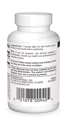Source Naturals Coenzymated B-6 25mg P-5 Pyridoxal-5 Phosphate Fast-Acting, Quick Dissolve Sublingual Vitamin Supports Amino Acid Metabolism - 30 Lozenges