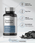 Horbaach Chromium Picolinate 1000Mcg 240 Tablets Vegetarian Formula Non-Gmo, Gluten Supplement