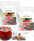 Ginseng Five Treasures Tea Kidney Tea - Kidney Cleanse Ginseng Six Treasures Teas, 6 Precious Ingredients Red Date Wolfberry Mulberry Natural Organic Detox Teabag for Women & Men (1 Bag(20 Teabag))