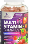 Multivitamin Gummies For Adults With 13 Vitamins And Minerals, Daily Gummy Vitamin For Women & Men, Immune Health Support Supplement With Vitamins A, C, D, E, B-6, B-12, Zinc, Berry - 120 Gummies