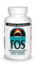 Source s FOS 1000 mg Fructooligosaccharides Probiotic Enhancer - 100 Tablets