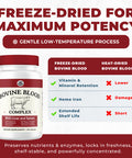 Left Coast Performance Beef Organ Supplement for Women + Bovine Blood and Beef Liver Supplement- Organic Nutrient Dense Superfood for Overall Energy Health & Wellness - No Fillers Freeze Dried Supplements