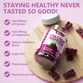 Calcium Magnesium Zinc With Vitamin D3 Supplement, Sugar Calcium Gummies For Women Men, High Absorption Zinc Gummies For Bone & Muscle & Immune Health, Vegan Elderberry Flavor - 60 Count