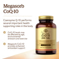Solgar Megasorb Coq-10 200 Mg 60 Softgels - Supports Heart & Brain Function - Coenzyme Q10 Supplement - Enhanced Absorption - Gluten Free Dairy Free 60 Servings