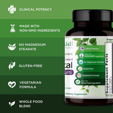 Emerald Labs Prenatal 1-Daily Multi - Prenatal Multivitamin With Methylated Folate, Iron, Whole-Food Blend & More - Soy-, Gluten- - 30 Vegetable Capsules