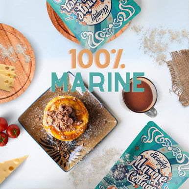 SKINNLY Pure Wild-Caught Marine Collagen Protein Powder - Unflavored, Types 1 & 3, Hydrolyzed Peptides, From Tuna And Bream Fish Scales Of Pacific And Indian Oceans 8Oz
