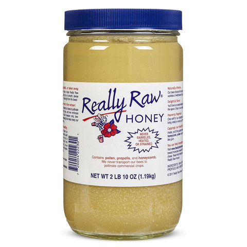 Really Raw Honey, Straight from the Hive, Never Heated or Filtered, Harvested from Small USA Family Farms, Smooth and Dense (16 Ounce)