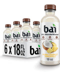 Bai Antioxidant Infused Water Beverage, Molokai Coconut, with Vitamin C and No Artificial Sweeteners, 18 Fluid Ounce Bottle, 12 Pack