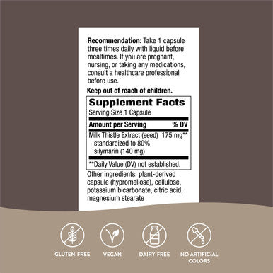 Nature'S Way Thisilyn With Standardized Milk Thistle Extract, Liver Health Support*, 100 Vegan Capsules