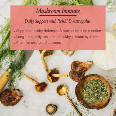 Urban Moonshine Mushroom Immune - Daily Support With Reishi & Astragalus - Long-Term Tonic For Healthy Immune System - Immune Support Supplement - Gluten Herbal Supplement - 2 Fl Oz