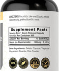 Carlyle Niacinamide Vitamin B3 | 500mg | 300 Capsules | Non-GMO Gluten Supplement