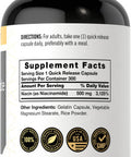Carlyle Niacinamide Vitamin B3 | 500Mg | 300 Capsules | Non-Gmo, Gluten Free Supplement