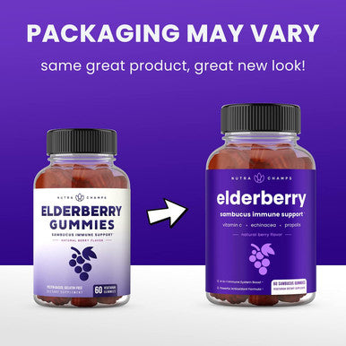 Elderberry Gummies Sambucus Elderberry Gummies For Adults & Kids Vitamin C Propolis & Echinacea Max Strength Immune Support Gummies Natural Berry Flavor 120 Gummies (2 Pack)