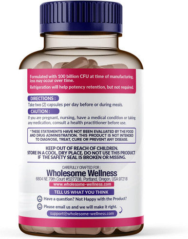 Dr. Formulated Raw Probiotics for Women 100 Billion CFUs with Prebiotics, Digestive Enzymes, Approved Women's Probiotic for Adults Shelf Stable Probiotic Supplement Capsules