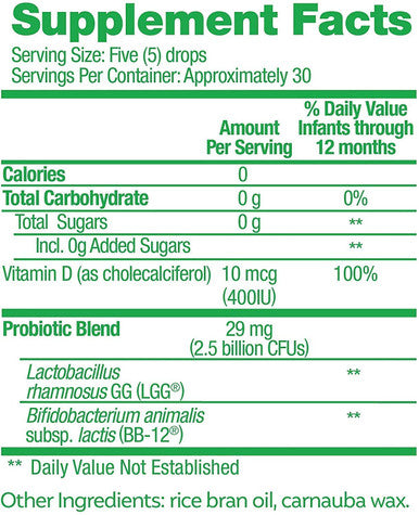 Culturelle Probiotic for Women with Probiotic Strains to Support Digestive Immune Vaginal Health 30 Count Culturelle Baby Grow Thrive Probiotics Vitamin D Drops 9 ml
