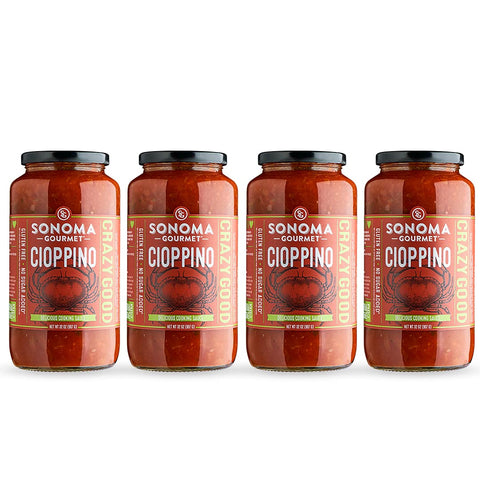 Sonoma Gourmet Cioppino Cooking Sauce | Made with The Finest Ingredients | No Sugar Added | Flavor is Our Secret Sauce - 32 Ounce Jars (Pack of 2)