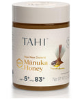 Tahi Raw Manuka Honey New Zealand UMF 5+ Certified (MGO 83+) - 100% Sustainable, Monofloral and Natural Honey - Non-GMO, Glyphosate-Free and Gluten-Free - New Zealand Manuka Pure Honey - 8.81oz