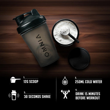 OMNIA Power Pre Workout Powder - Energy Drink with Creatine Monohydrate, Beta Alanine, Caffeine and Citrulline, Physical Performance for Gym or Sports, 40 Servings - Tropical Punch Surge