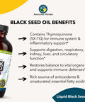 Amazing Herbs Premium Black Seed Oil - Cold Pressed Nigella Sativa Aids In Digestive Health, Immune Support, Brain Function, Joint Mobility, Gluten Free, Non Gmo - 8 Fl Oz