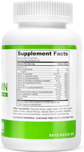 Barislim Bariatric Chewable Multivitamin Gummies - Specially Formulated Gummy Vitamin For Patients After Weight Loss Surgery - Easy To Digest & Great Tasting Fruit Flavors 90 Fruit Chews