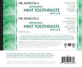 Dr. Mercola, Refreshing Mint Toothpaste with Tulsi, 3 oz (85 g), Fluoride-, SLS , Paraben , No Dyes, Vegetarian Friendly, No Harsh Chemicals, Non GMO, Soy , Gluten