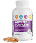 Bronson One Daily Women S Complete Multivitamin Multimineral Once-Daily Multi For Active Women, 180 Tablets