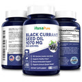 NusaPure Black Currant Oil 1070mg GLA 15% 180 Caps (Non-GMO & ) Hexane Free