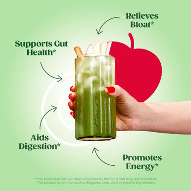 Bloom Nutrition Superfood Greens Powder Digestive Enzymes with Probiotics and Prebiotics Gut Health Bloating Relief for Women Chlorella Green Juice Mix with Beet Root Powder 25 SVG Apple Cider