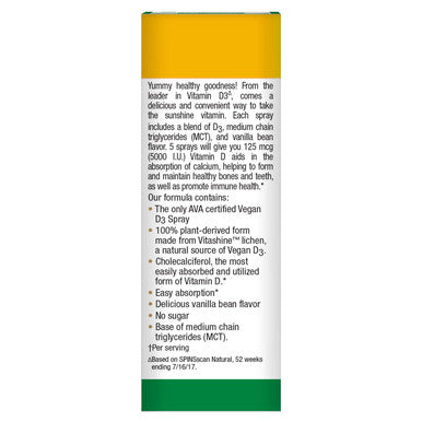 Country Life - Vegan Vitamin D3 Spray Vanilla Bean 2000 Iu 0.81 Fl. Oz. 177074
