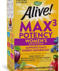 Nature'S Way Alive! Max3 Potency Women'S Multivitamin, Supports Daily Energy Metabolism*, 90 Tablets